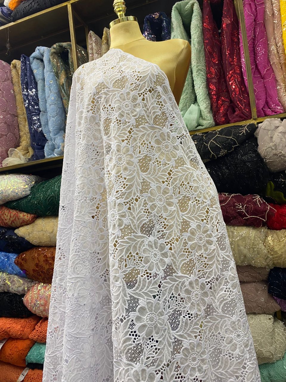 Small White swiss lace