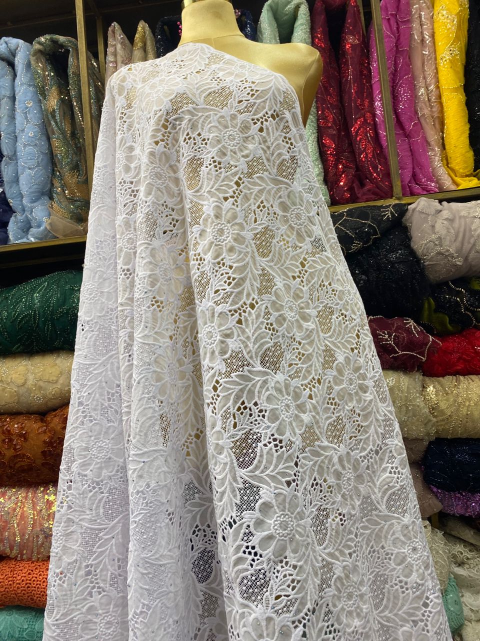 Small White swiss lace
