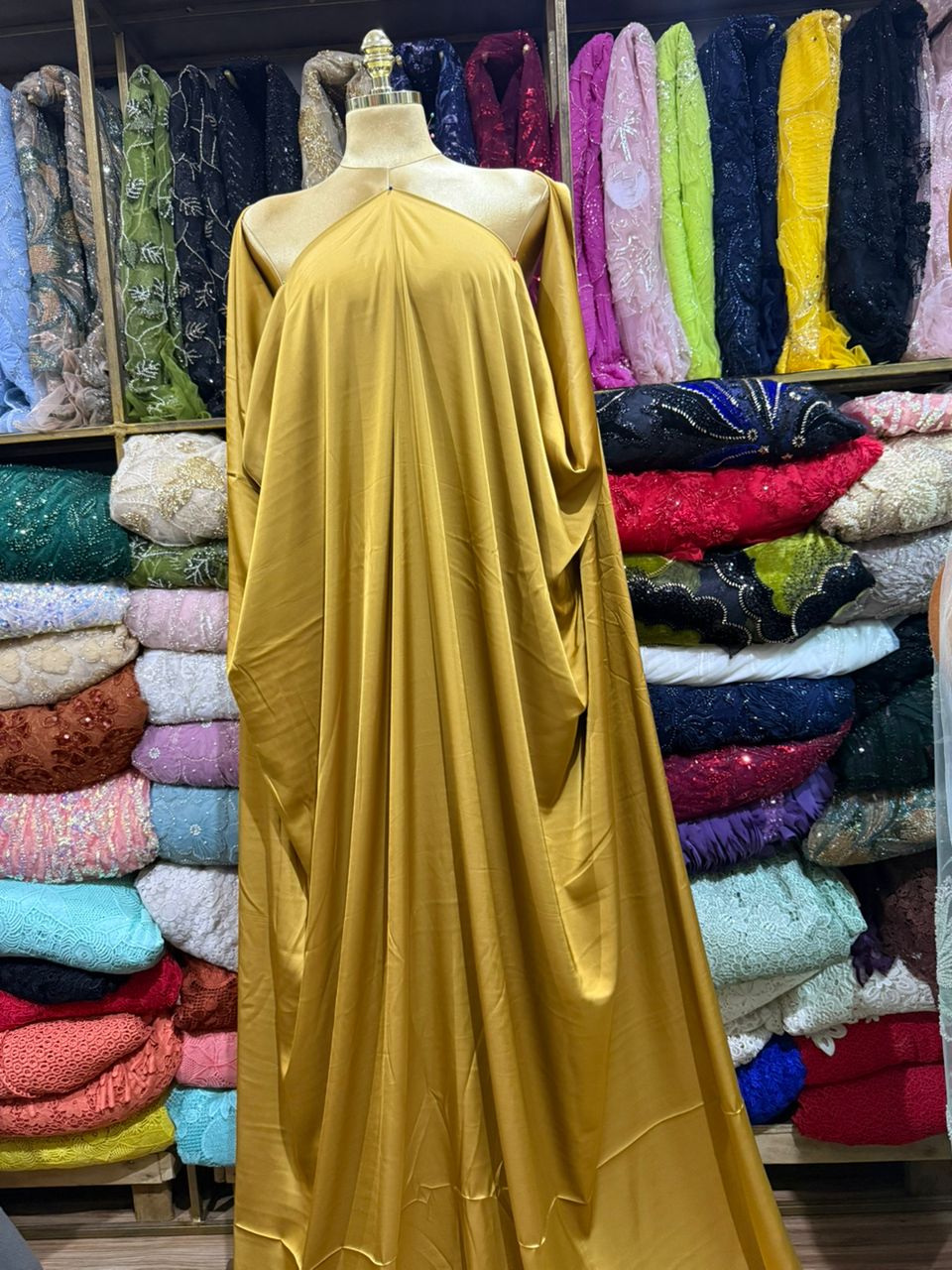 Custard Yellow Silk Fabric