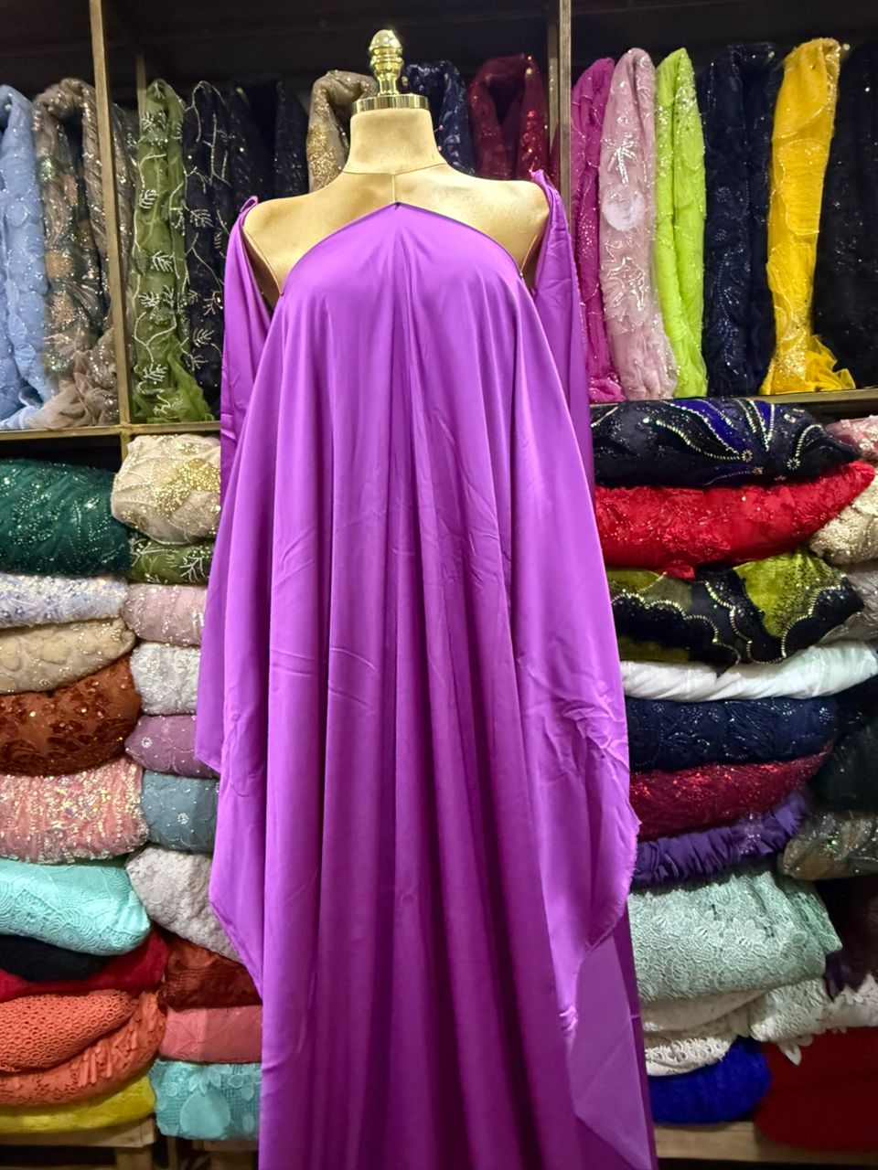 Lilac Silk Fabric